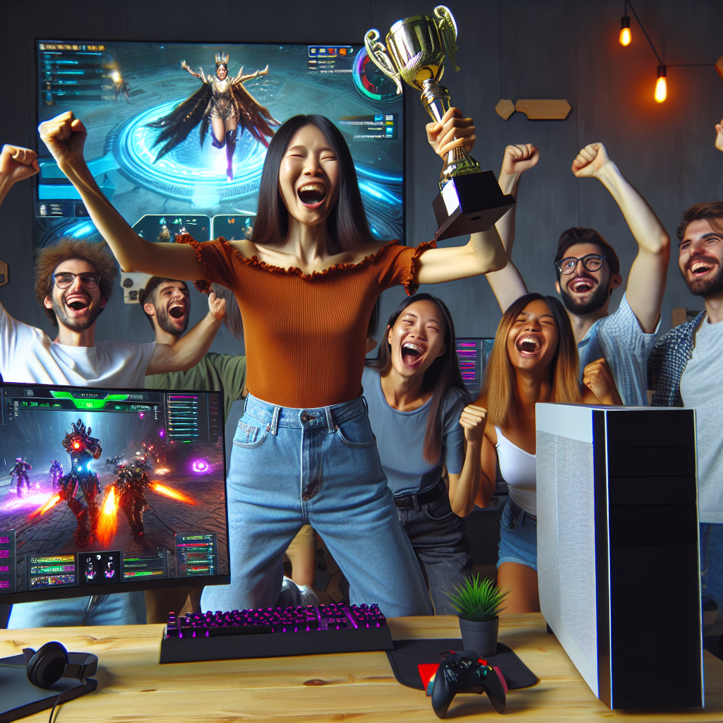 A player proudly displaying their game achievements